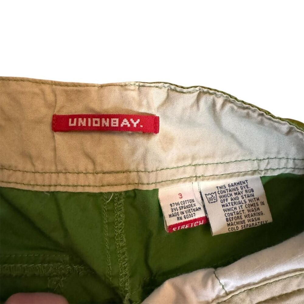 Y2K UnionBay Women's Green Flare Cargo Pants - Picture 4 of 7